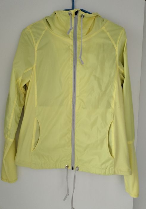 Kurtka wiatrówka damska sportowa Crivit żółta - rozmiar 36