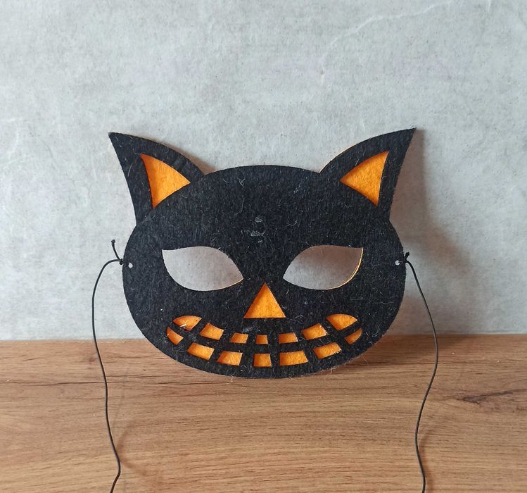 filcowa maska dla dzieci Halloween dynia
