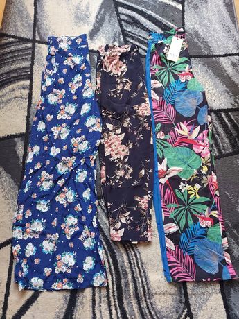 Spodnie w kwiaty