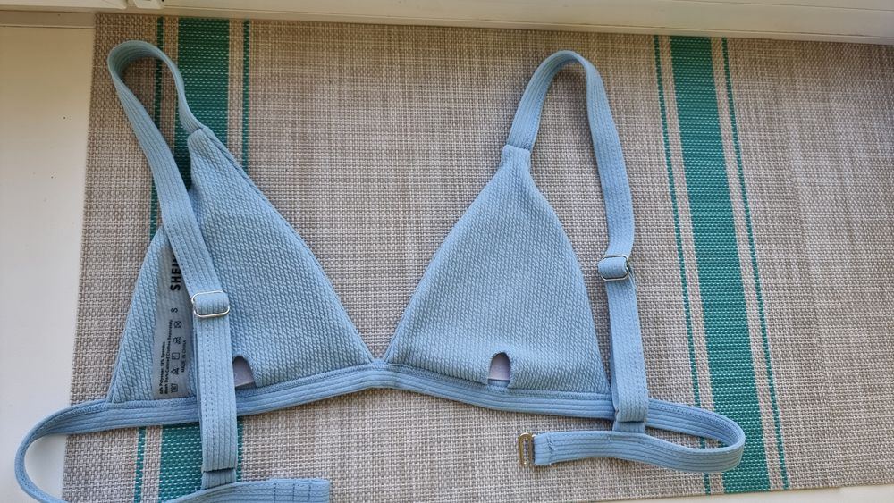 Купальник жіночий роздільний розмір S фірми SHEIN  блакитний