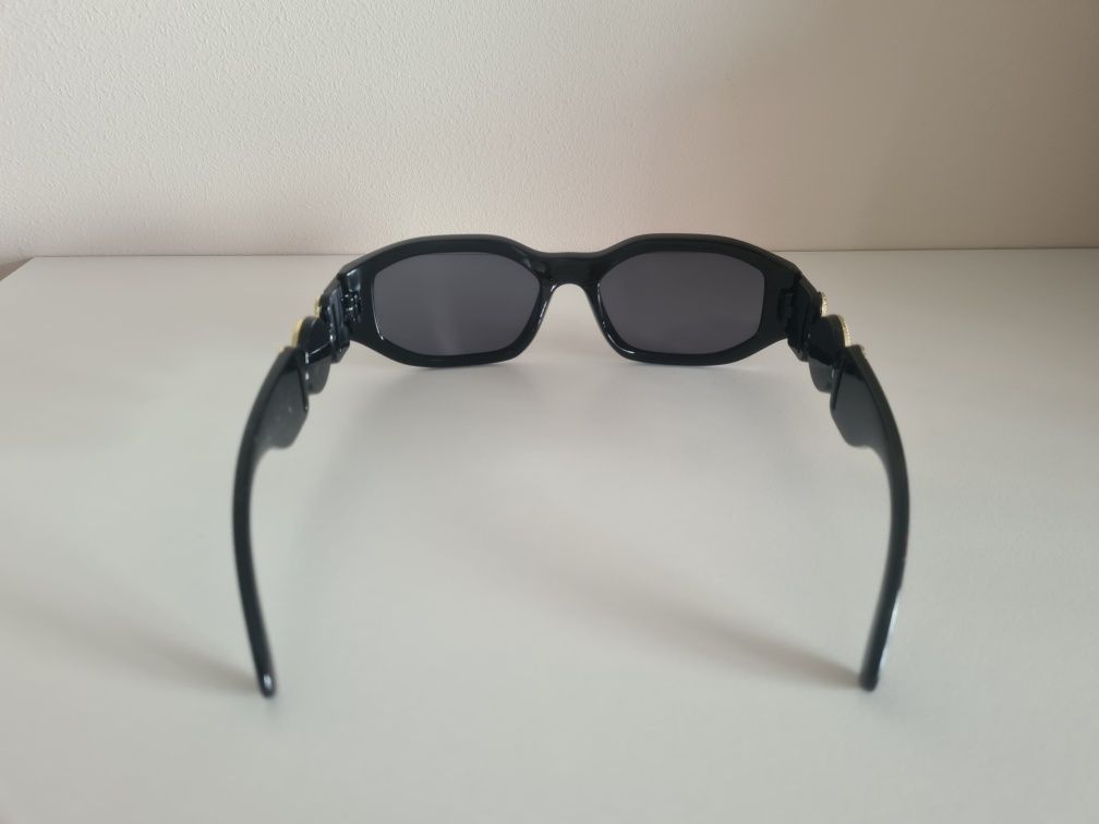 HIT Nowe Damskie Okulary Przeciwsłoneczne UV400 Czarno Złote Versace