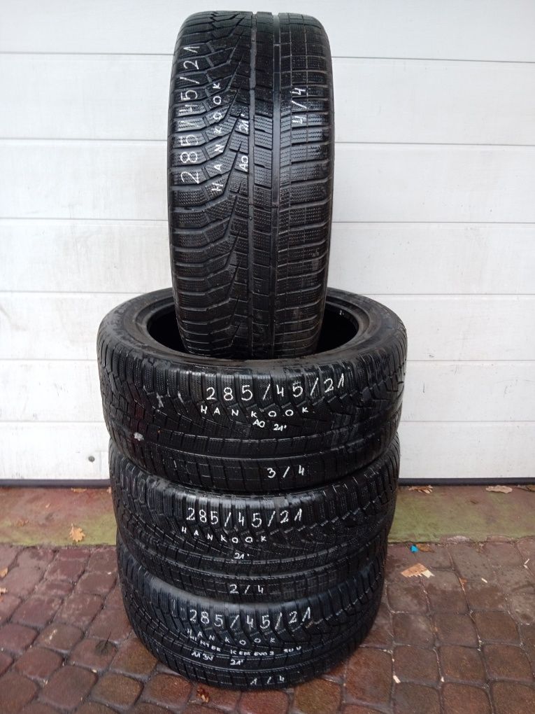 285/45/21 Hankook Komplet Opon Zimowych