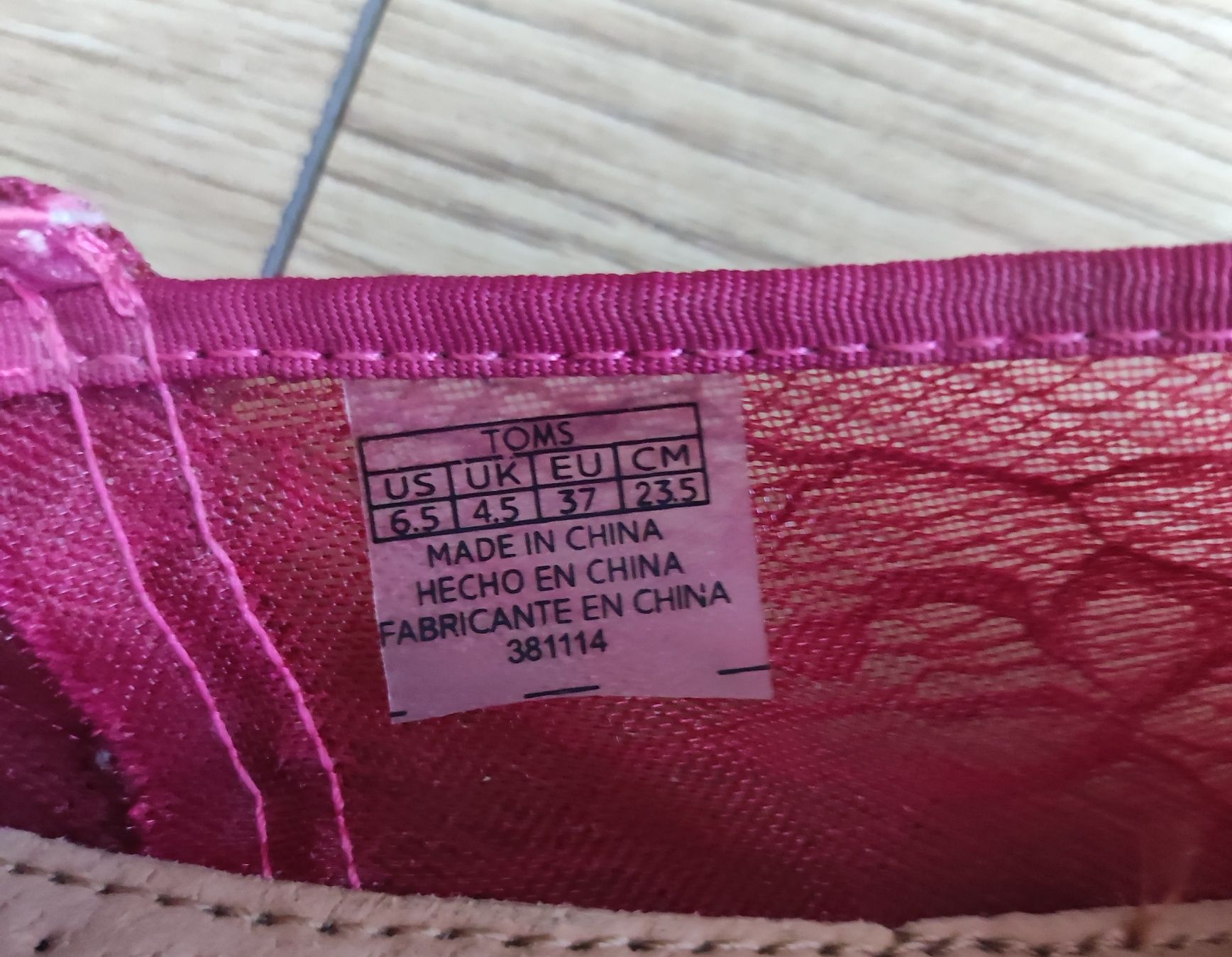 Toms espadryle koronka