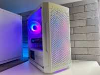 Biały Komputer RX 580 16GB RAM Intel Core i5 Gamingowy do Gier Wydajny