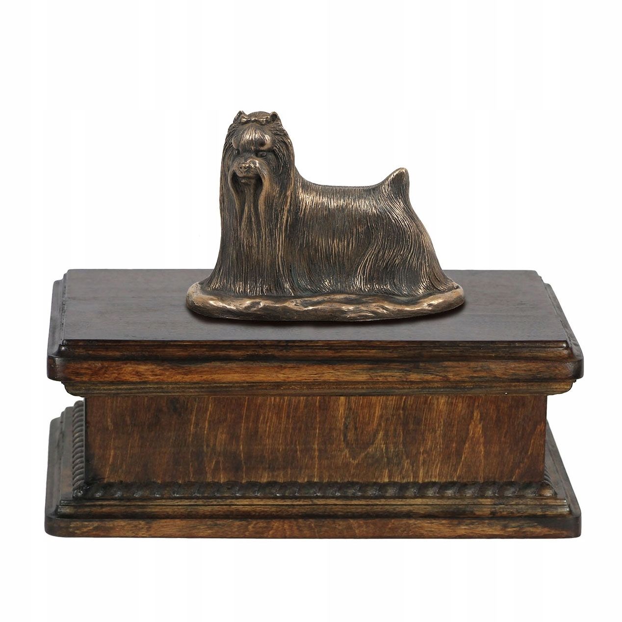 Yorkshire Terrier Urna na prochy psa ze statuetką