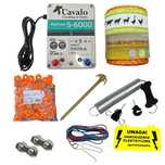 Zestaw pastucha elektrycznego z mocnym elektryzatorem Pomelac S-6000