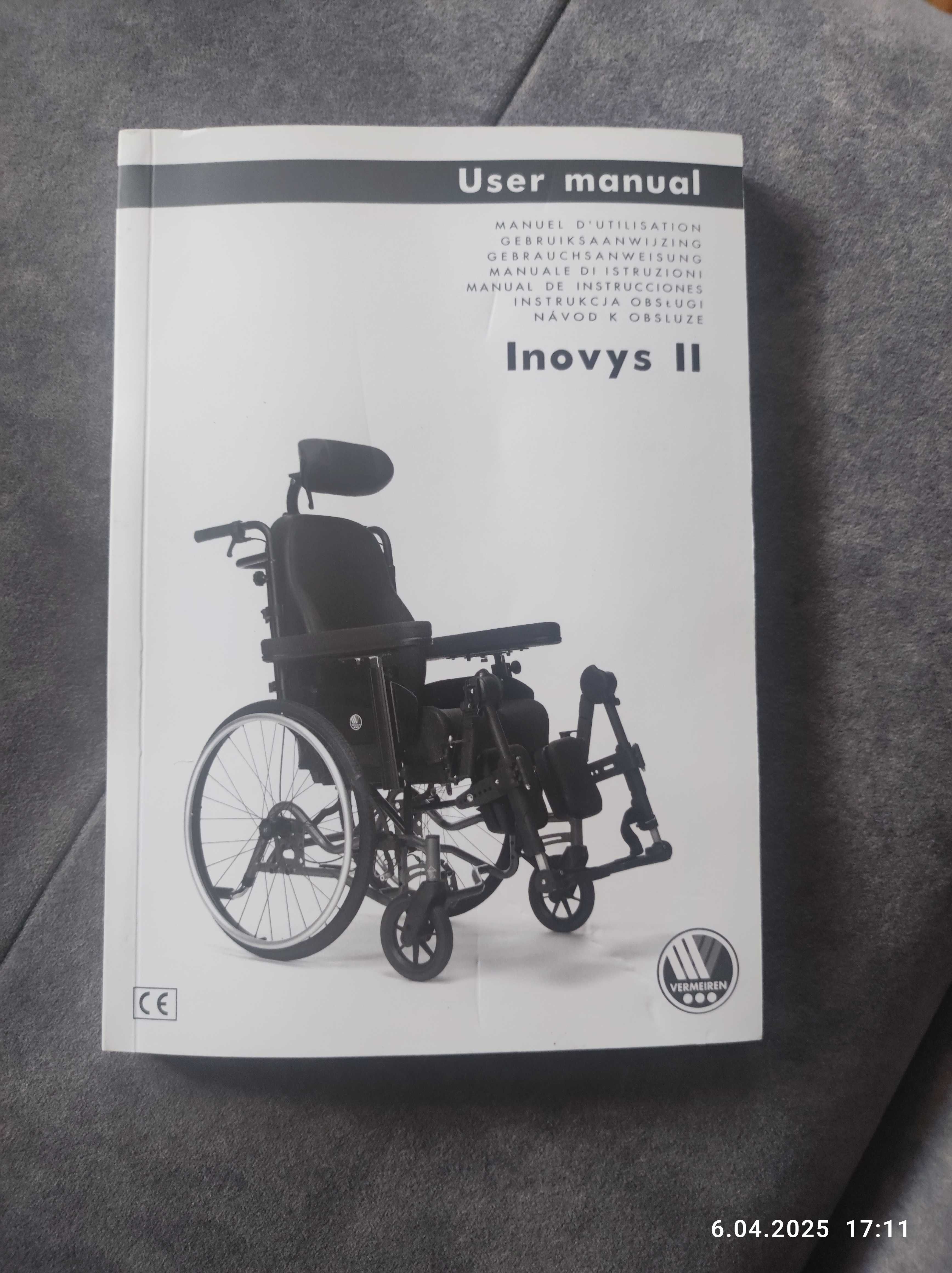 INOVYS 2 Evo Wózek inwalidzki multipozycyjny specjalny Vermeiren