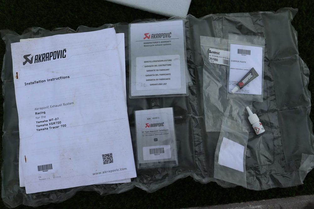 Akrapovic MT 07 / Tracer