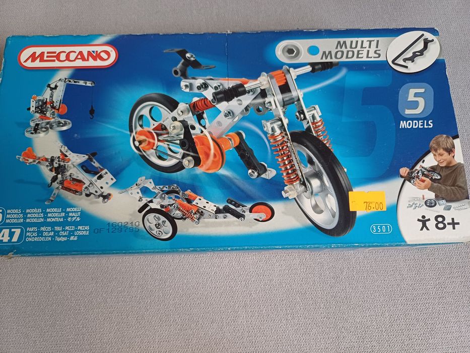 Meccano 5 modeli + dodatkowe części