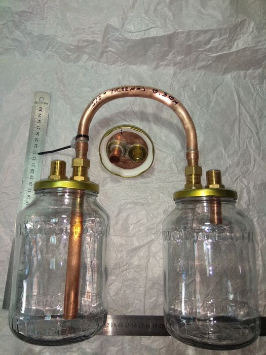 Охладитель, дистиллятор, змеевик, трубка медная ф1/2",