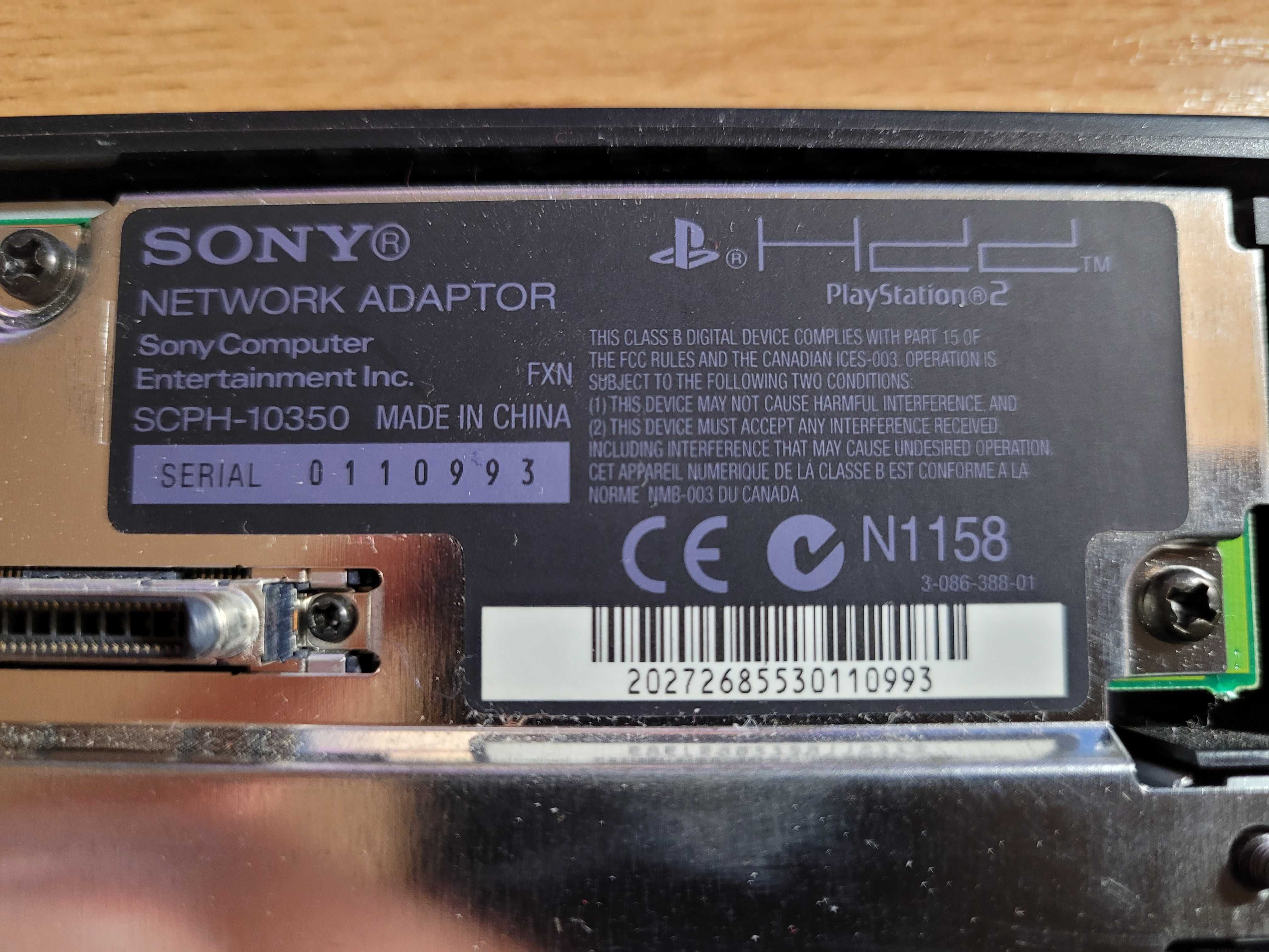 Network adaptor i Network Access disc do PlayStation 2