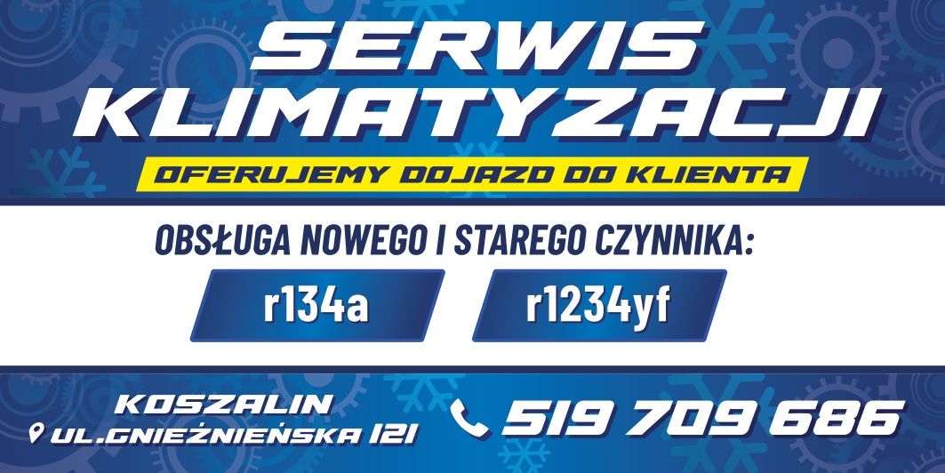 Serwis klimatyzacji R134a R1234yf Koszalin