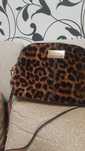 Сумка женская на длинной ручке леопардовый принт  River Island