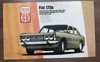 Plakat metalowy FIAT 125p