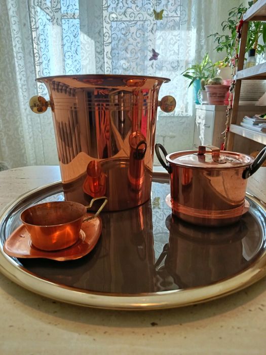 Продам медное ведро для подачи напитков со льдом.
