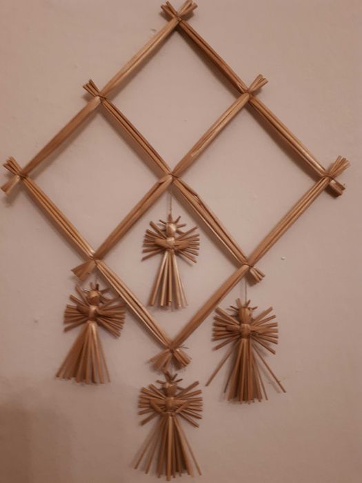 PRL-Słomiane dekoracje