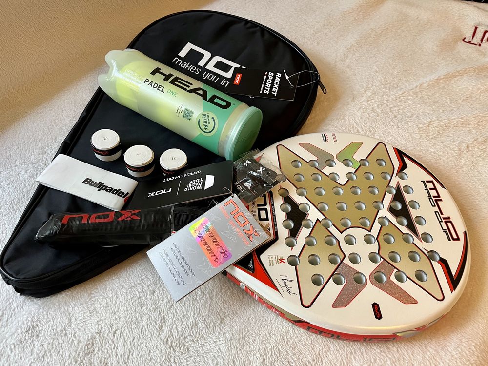 Pack NOX Raquete Padel ML10 Luxury Pro Cup 2023 bolsa, mochila, extras