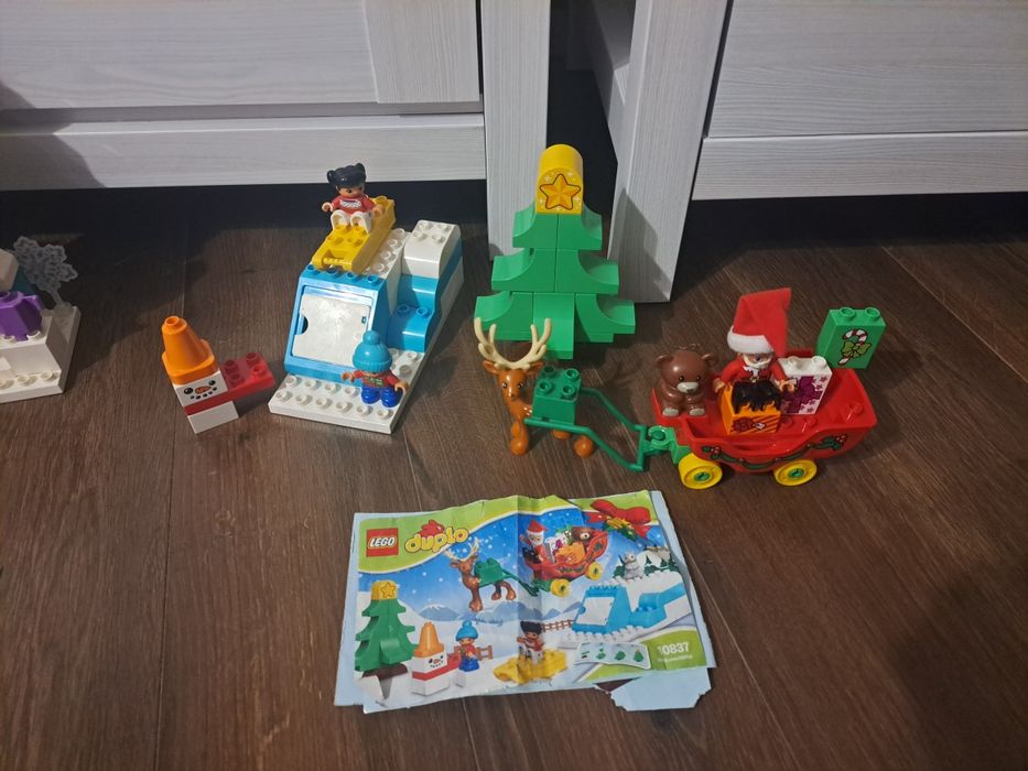 Lego duplo zimowe ferie świętego Mikołaja 10837