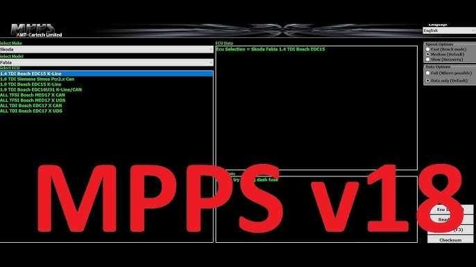 MPPS V18  программатор прошивка чип тюнинг авто эбу obd2 chip tunin