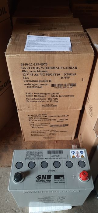 Akumulator żelowy, bateria fotowoltanika, 12V 100A, 45A, GMB, GmbH