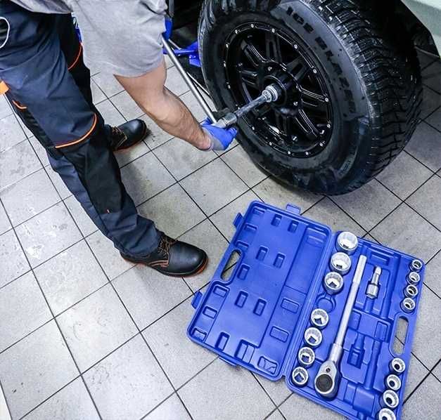 KLUCZE nasadowe 3/4 DUŻE nasadki MOCNE - TIR KUTE ze stali Crv ZESTAW