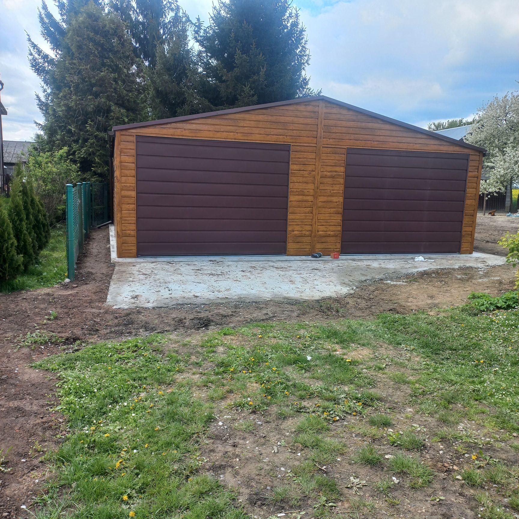 7,5x7 drewnopodobny garaż dowolne wymiary