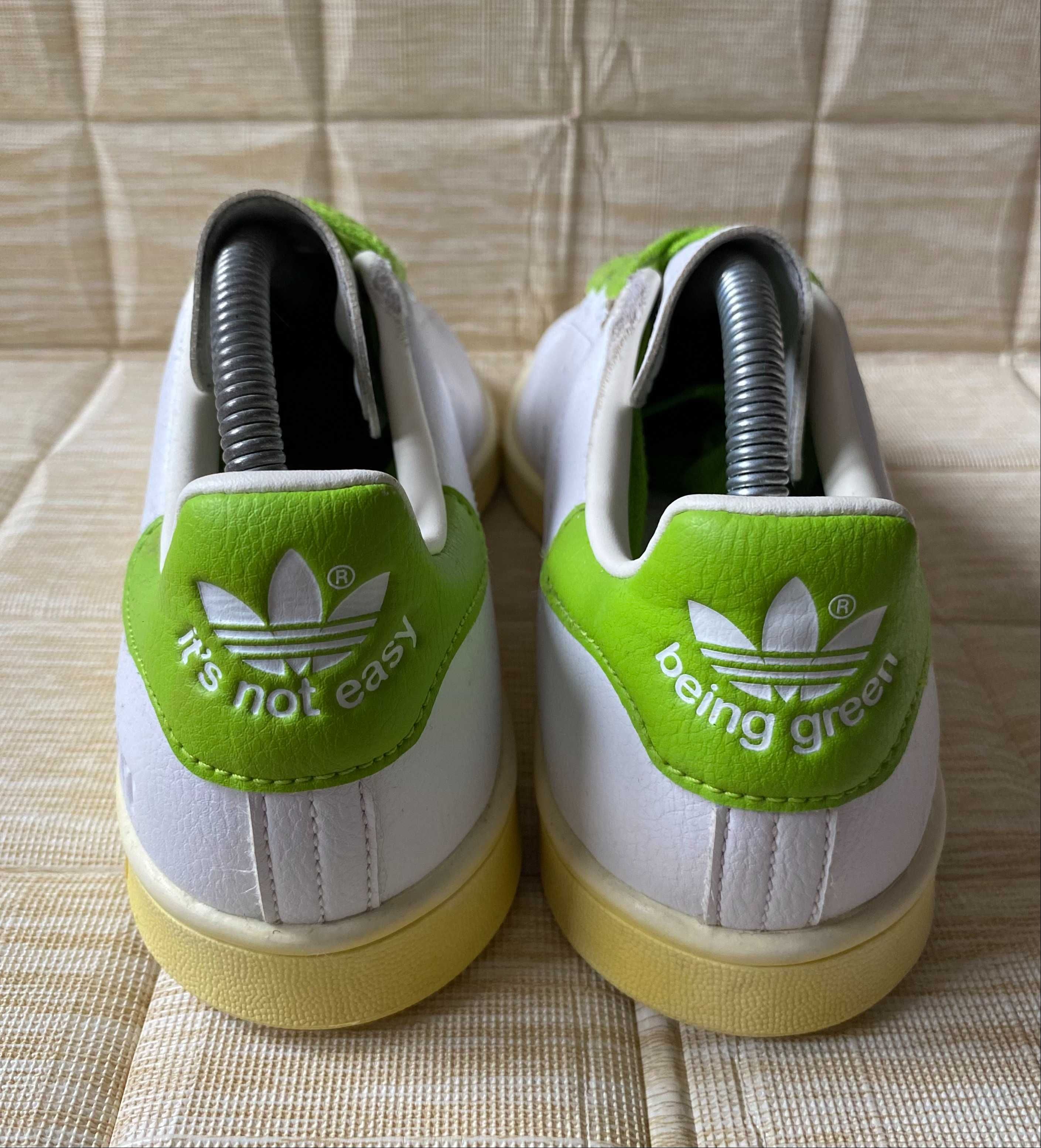 Adidas Stan Smith kermit, vintage, rozmiar 40, stan dobry