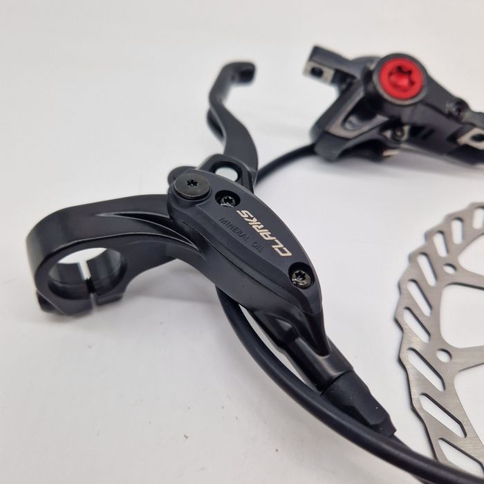 Nowy hamulec hydrauliczny CLARKS M2 Przód komplet z tarcza i śrubami