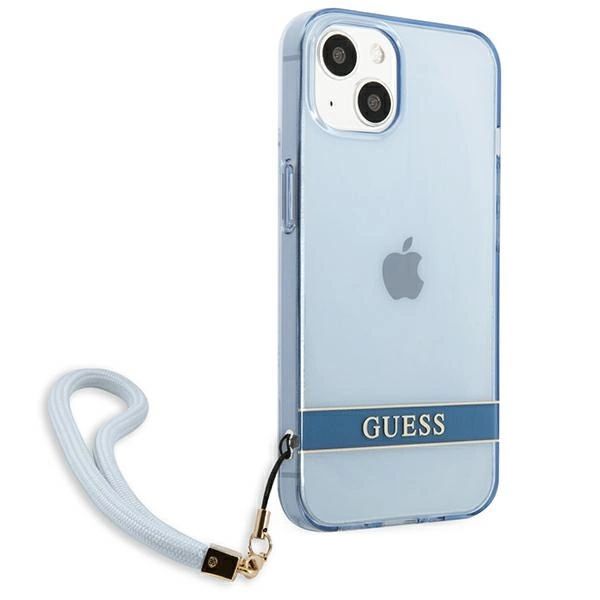 Etui Guess Translucent Strap Na Iphone 13 - Niebieskie
