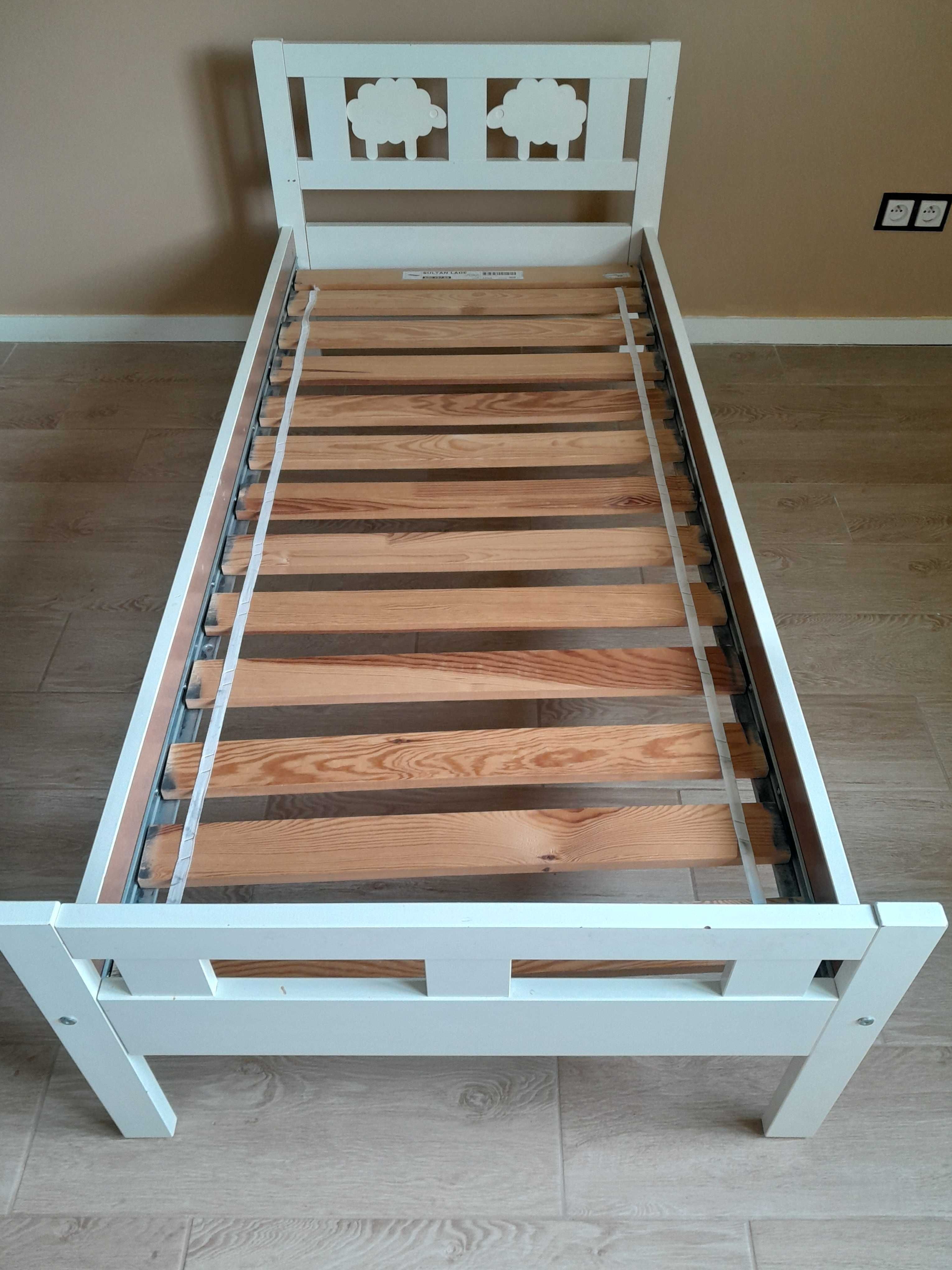 Łózko dziecięce  ikea 160x70 biale