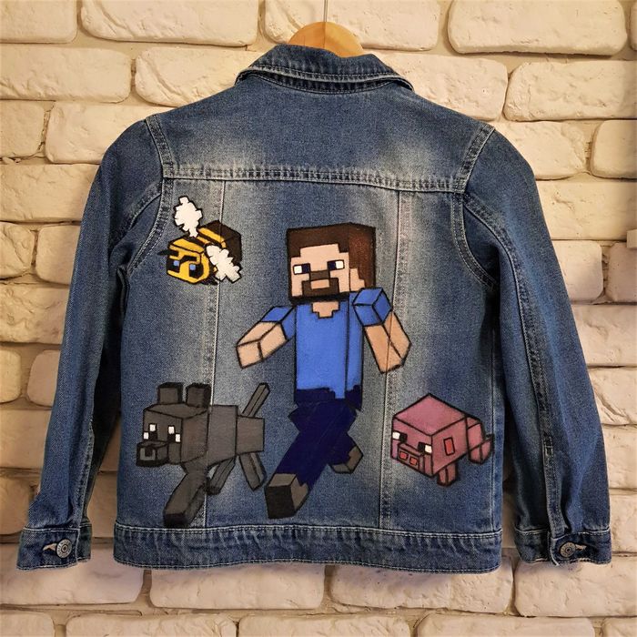 Minecraft kurtka ręcznie malowana