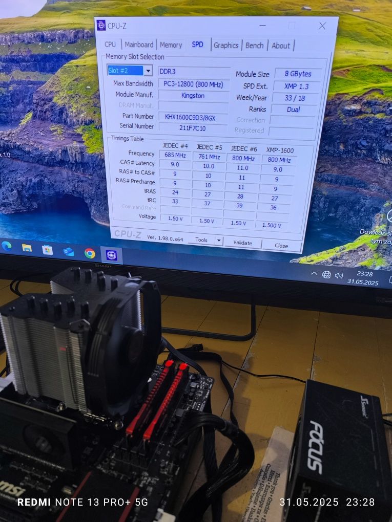 Pamięć RAM DDR3 16GB (2x8) 1600 CL9 Kingston HuperX Savage