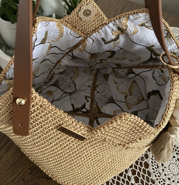 Handmade Torba z przedzy poliestrowej