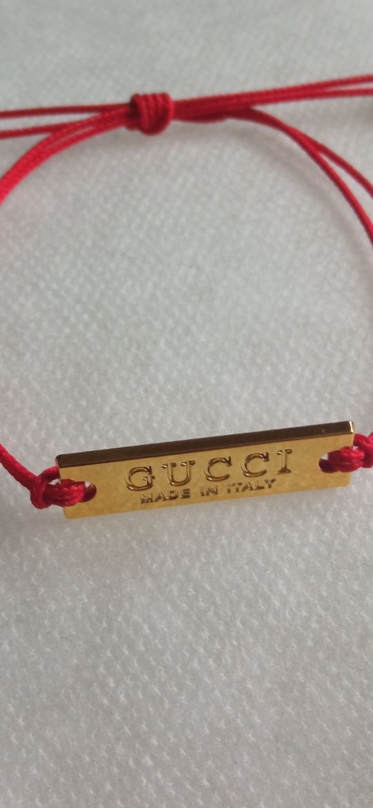 Gucci harm bransoletka przyszywka znaczek blaszka