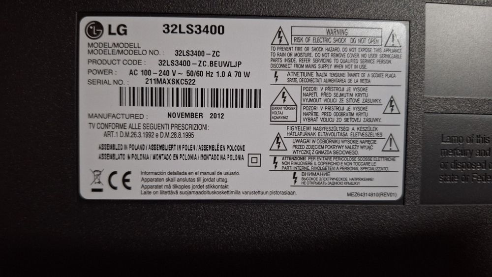 Fonte alimentação LG impecável