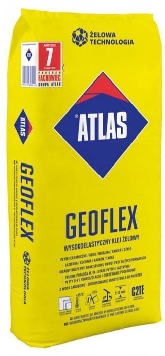 Atlas klei geoflex 22.5kg wysoko elastyczny zelowy