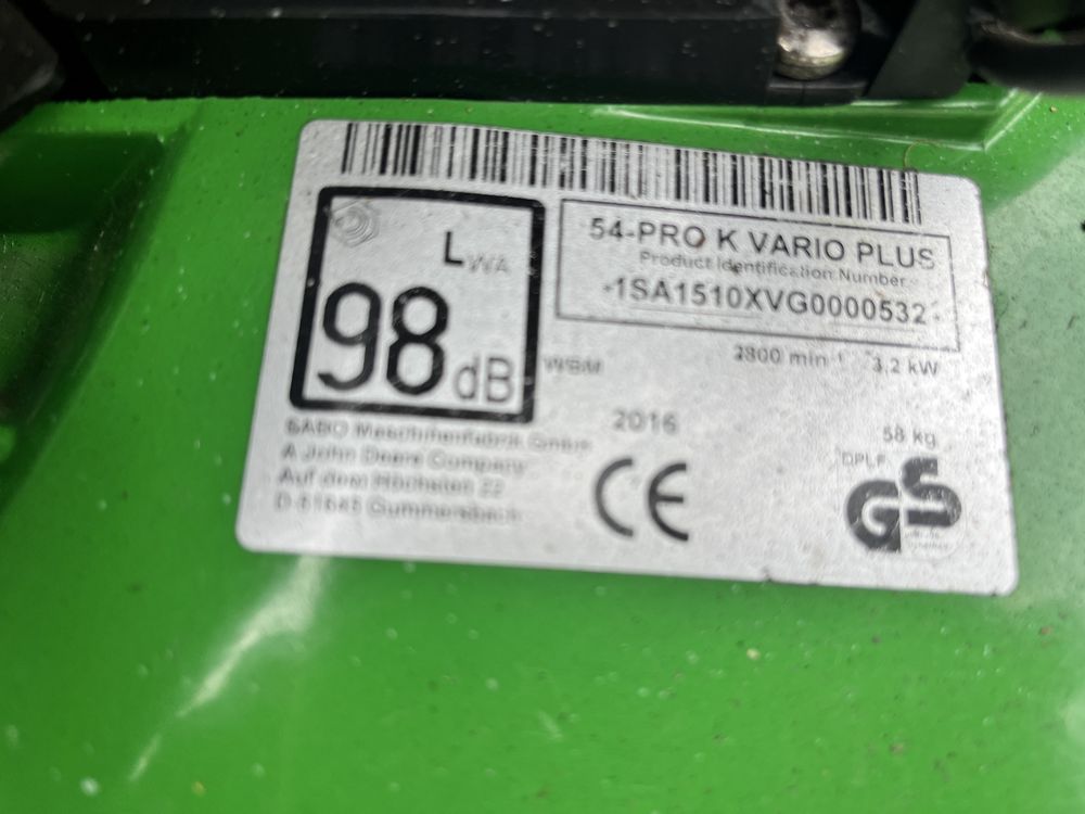 Kosiarka spalinowa Sabo John Deere  Pro napęd vario