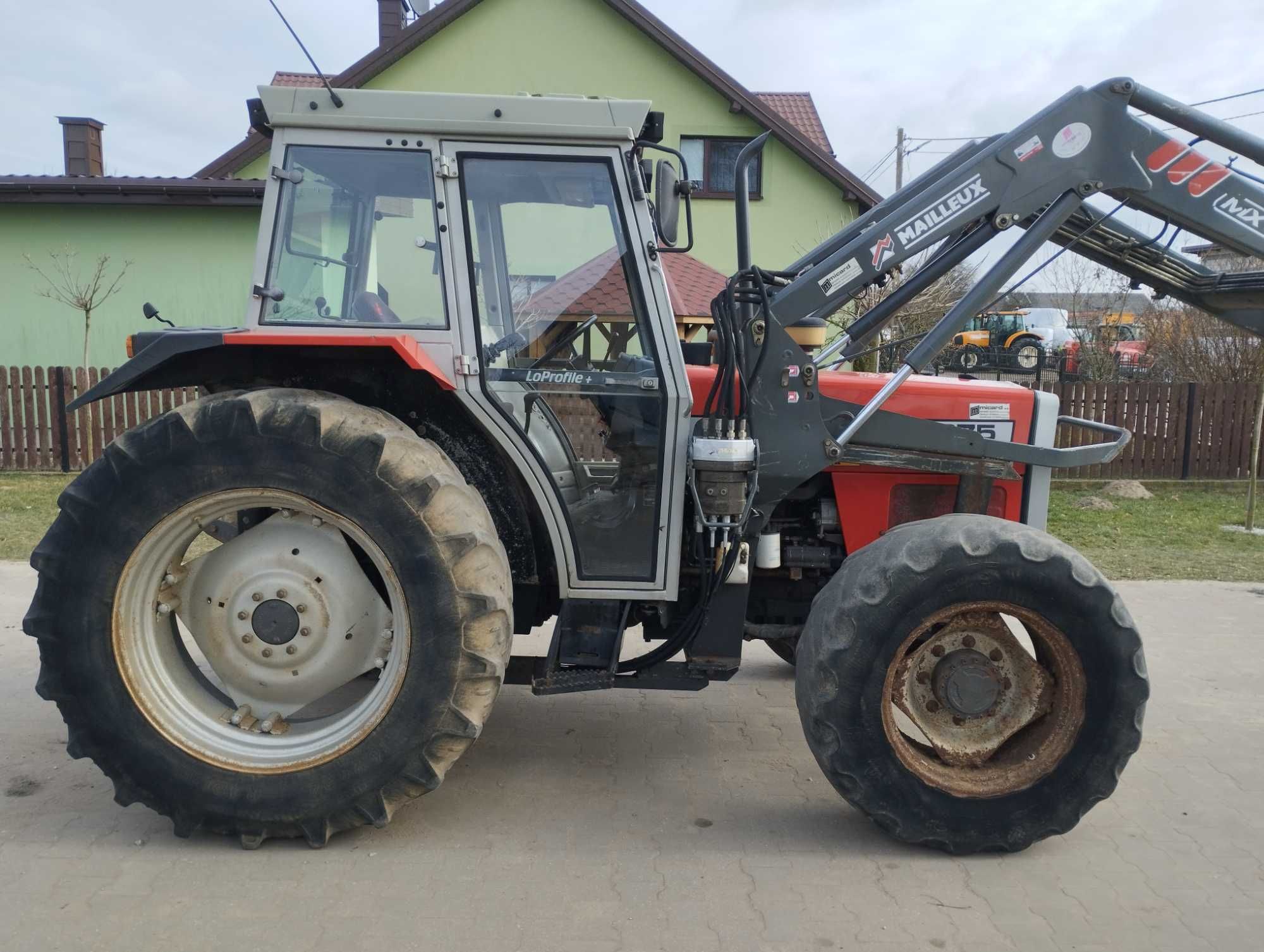 Massey Ferguson 375 , ładowacz, 4x4