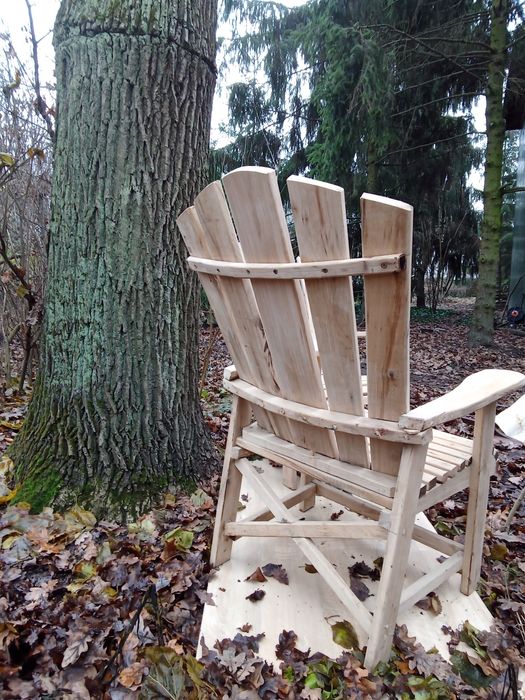 Стілець дубовий садовий