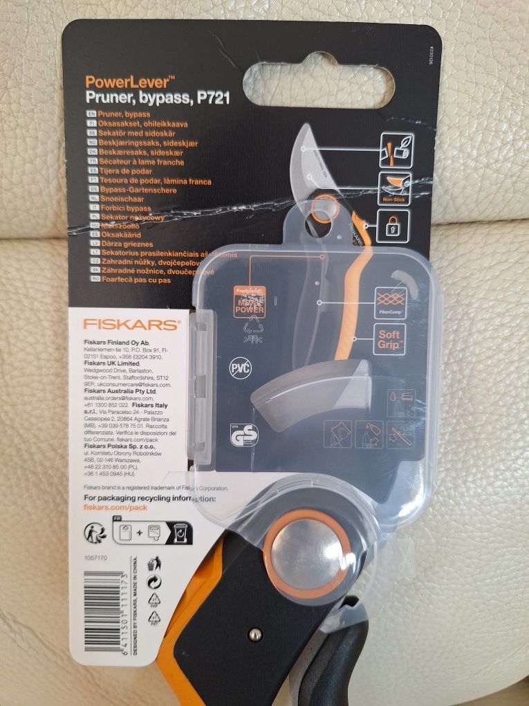 Nożyce ręczne Fiskars 24 cm P721 sekator