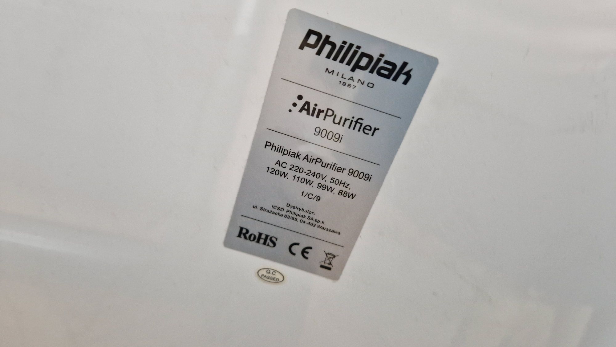 Oczyszczacz powietrza PHILIPIAK Air Purifier 9009I