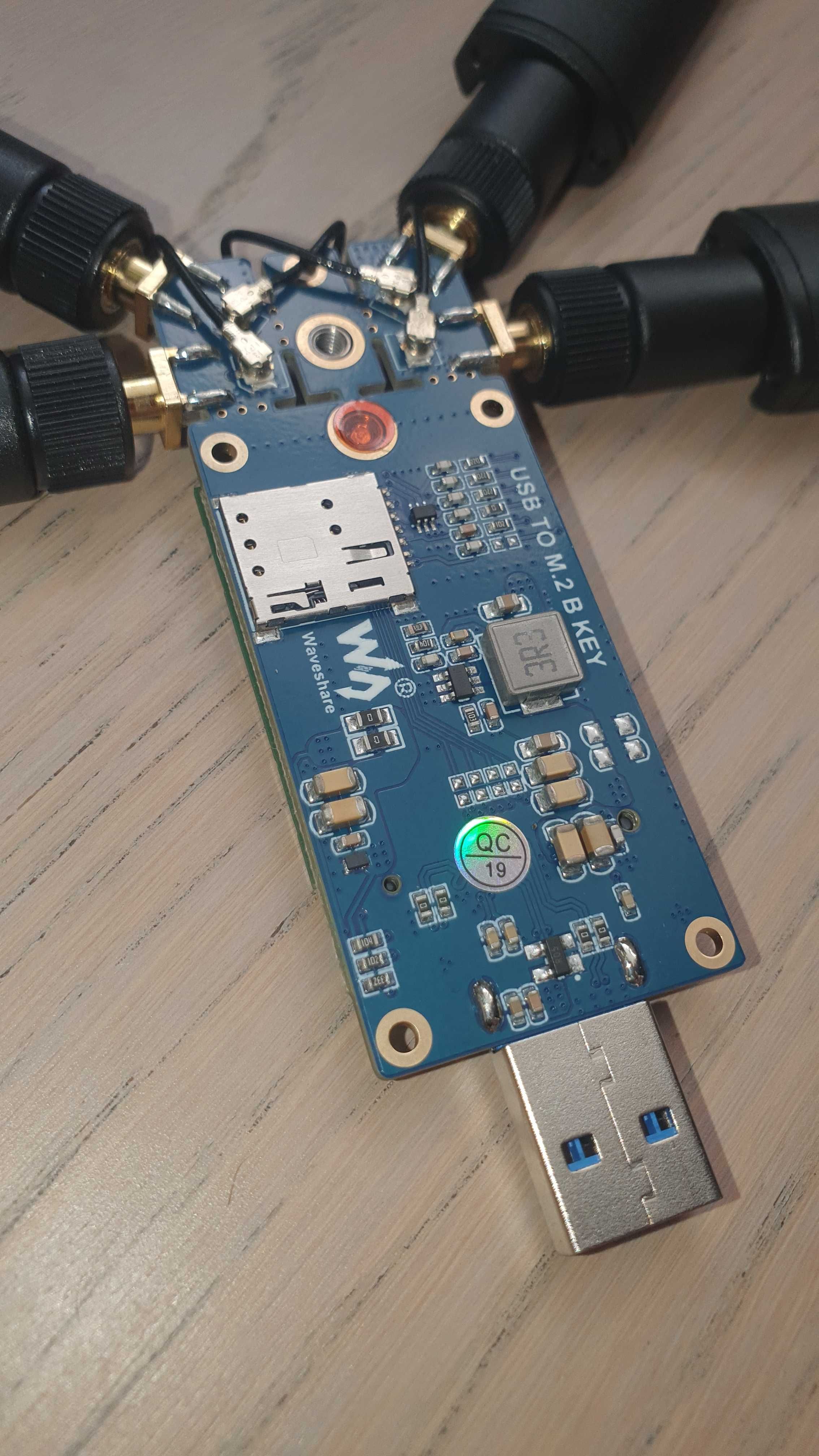 USB 3.0 LTE 4G модем WaveShare Fibocom L860-GL-16 до 1 Гбит/с