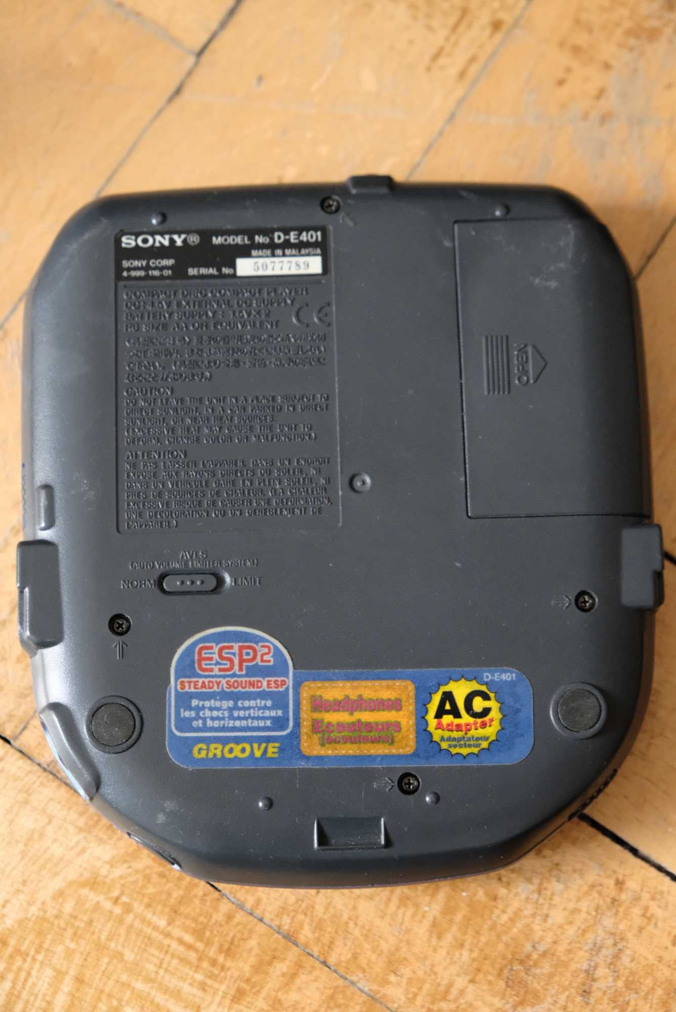 Discman sony grove esp