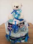 Tort z pieluch-idealny prezent na baby shower,chrzest,narodziny dzieck