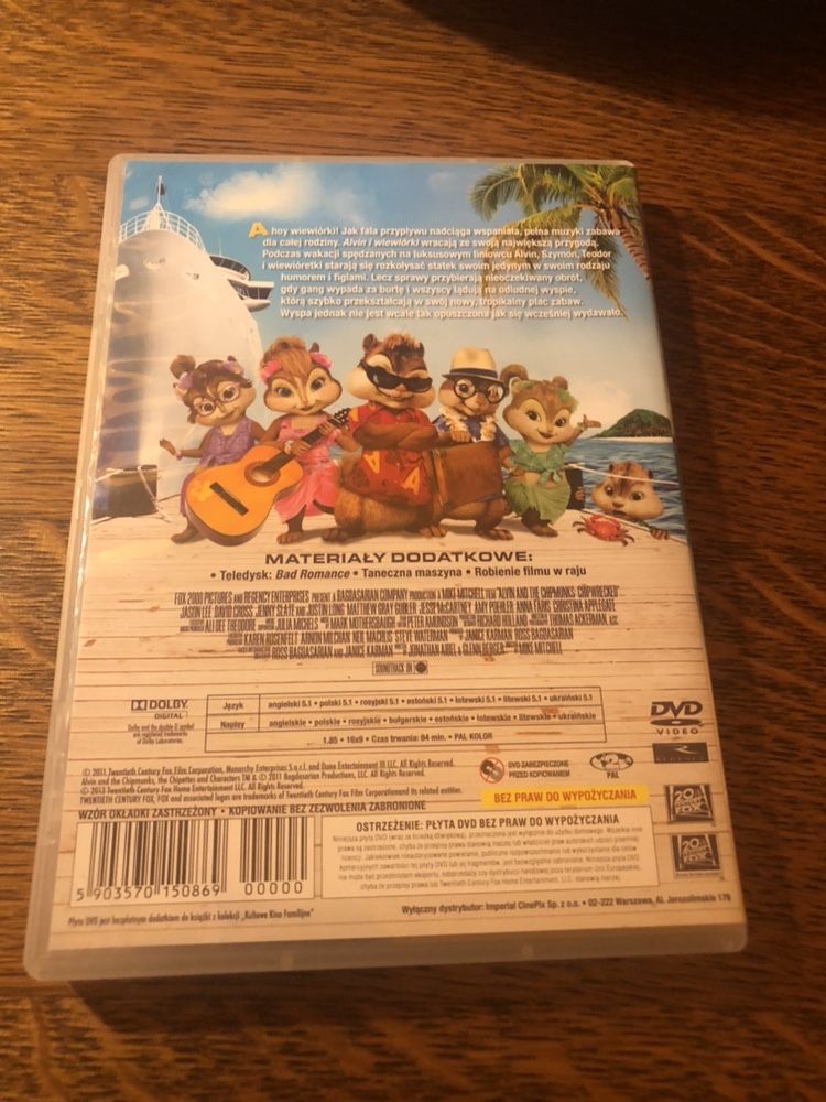 DVD Alvin i wiewiórki 3