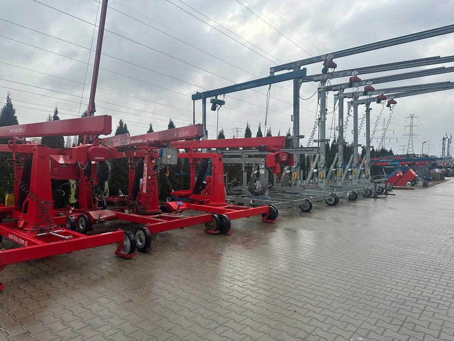 Dźwig żuraw budowlany San Marco 12x12 UDT wciągarka 230/400V Osie jezd