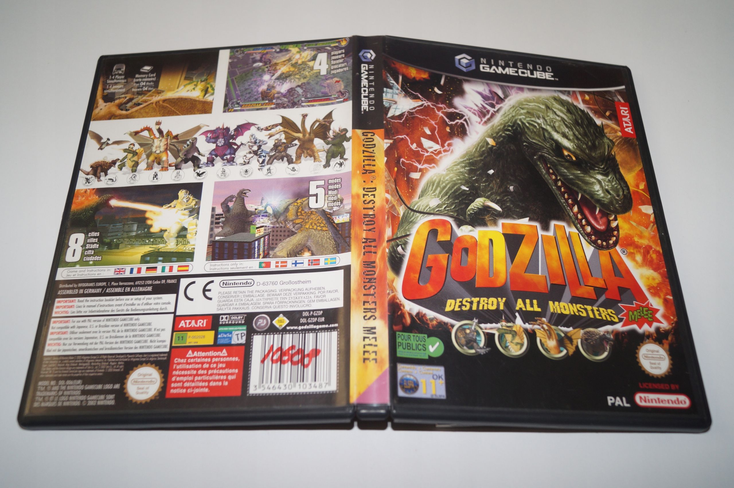 Gra Godzilla Destroy All Monsters Melee Nintendo Gamecube