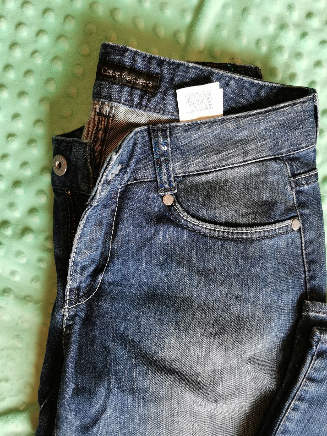 Damskie jeansy Calvin Klein spodnie jeansowe proste W27 s 36
