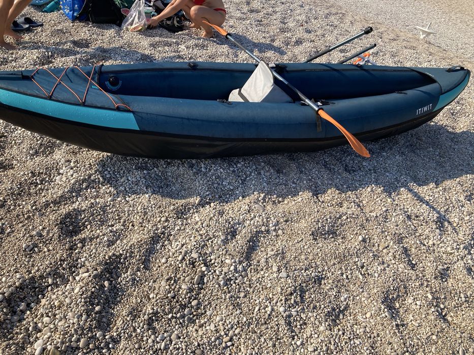 Надувний Туристичний Каяк ITIWIT Тримісний 3,82 х 1,08 м Синій