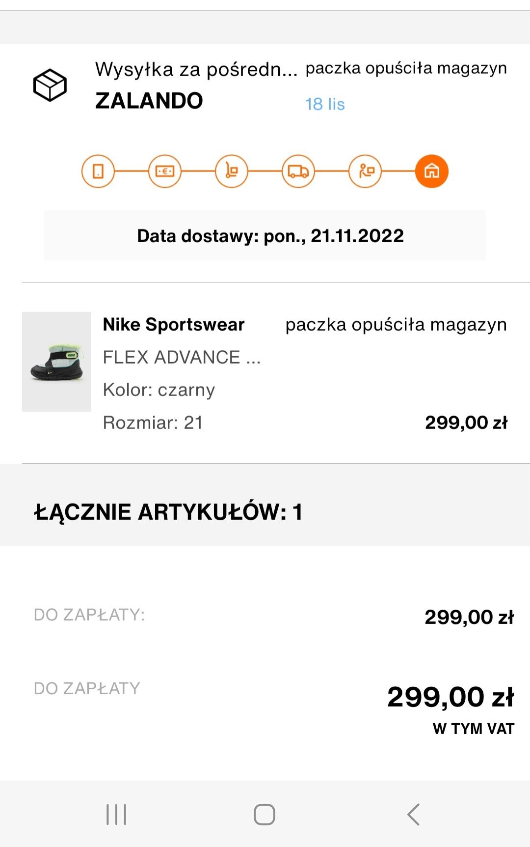 Sniegowce trapery nike 21 cieple roczki Stan idealny